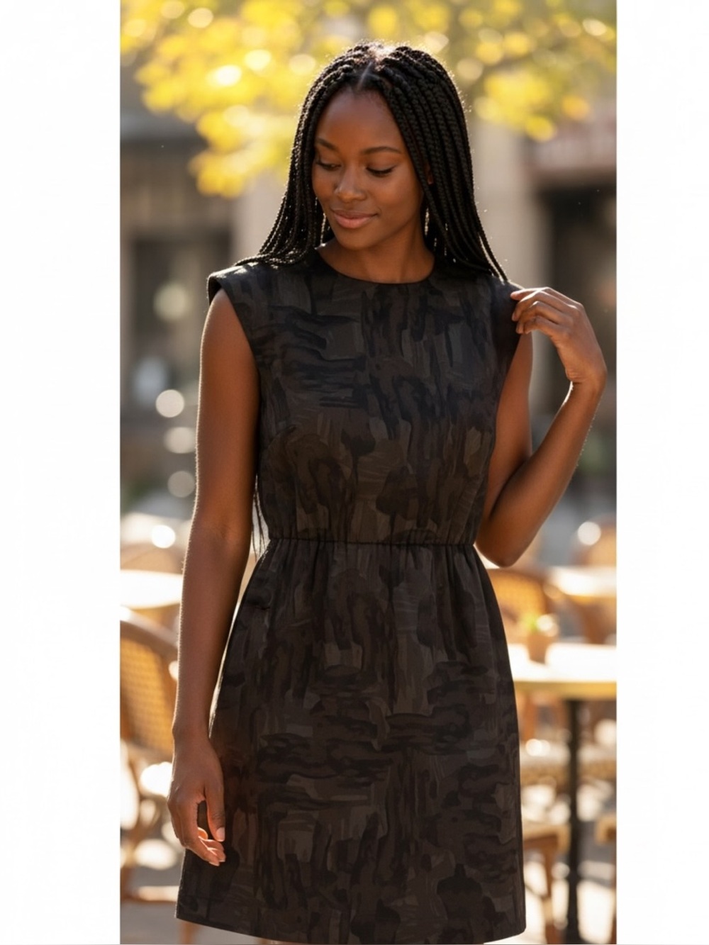 NWOT Theory Shyann Wealth Sheath Brushstroke Dress.